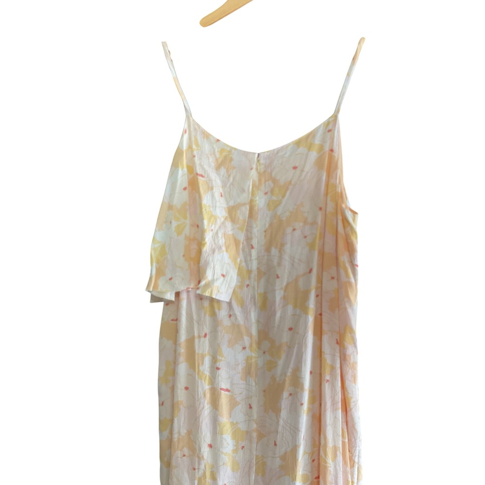 Lewit Maxi Dress Floral Print‎ Ruffle Sleeveless Casual Dress Size 18 - Picture 6 of 10